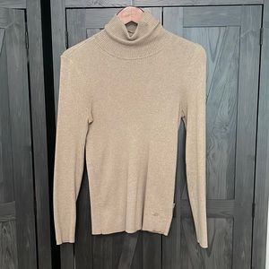 Lauren by Ralph Lauren turtle neck sweater - tan, size M